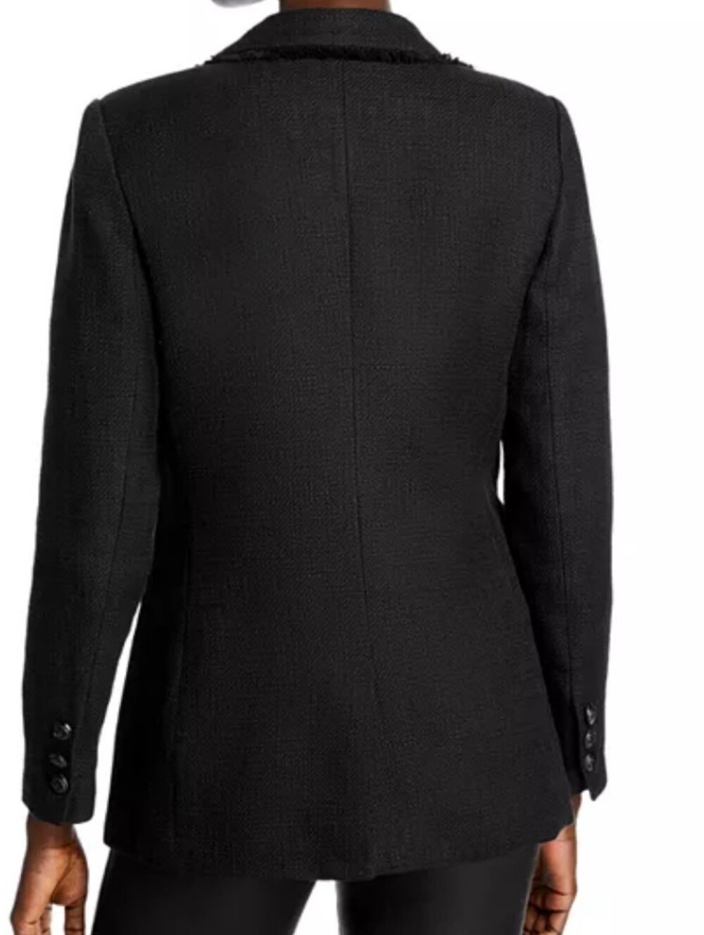 Karl Lagerfeld Paris Black Tweed Blazer Size 6 New Women's Careerwear Layering - Picture 6 of 11